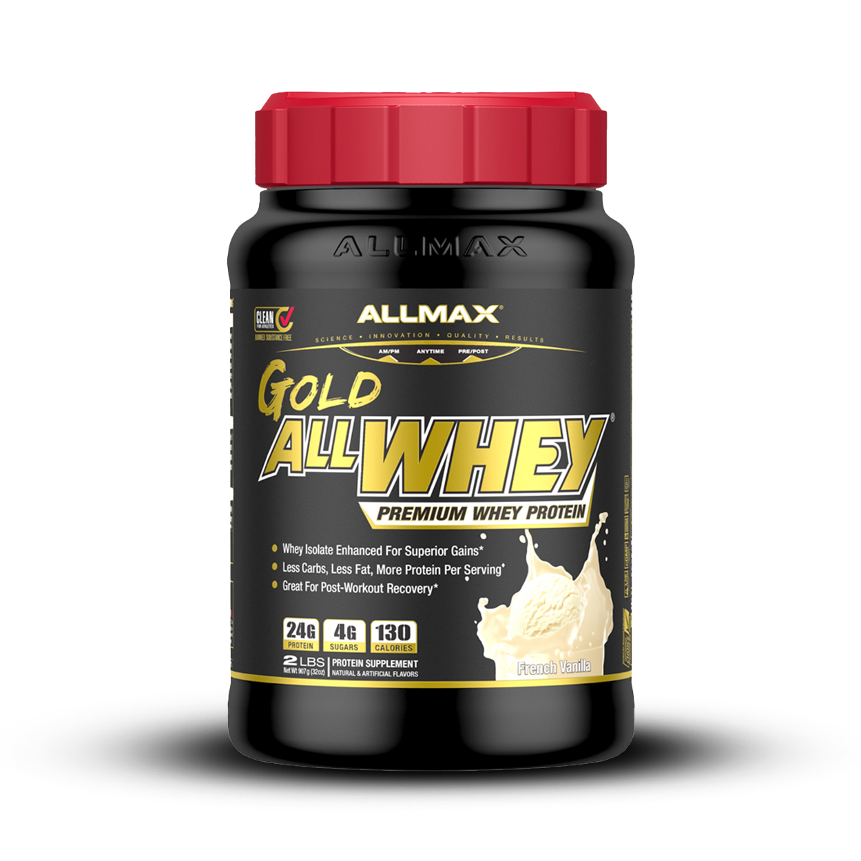 ALLMAX Nutrition AllWhey Gold - Vanilla 2 Lbs