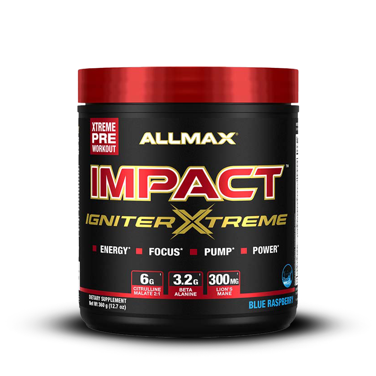 ALLMAX Nutrition IMPACT Igniter Xtreme - Blue Raspberry