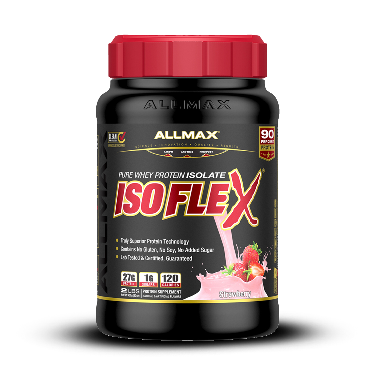 ALLMAX Nutrition IsoFlex - Strawberry 2 Lbs