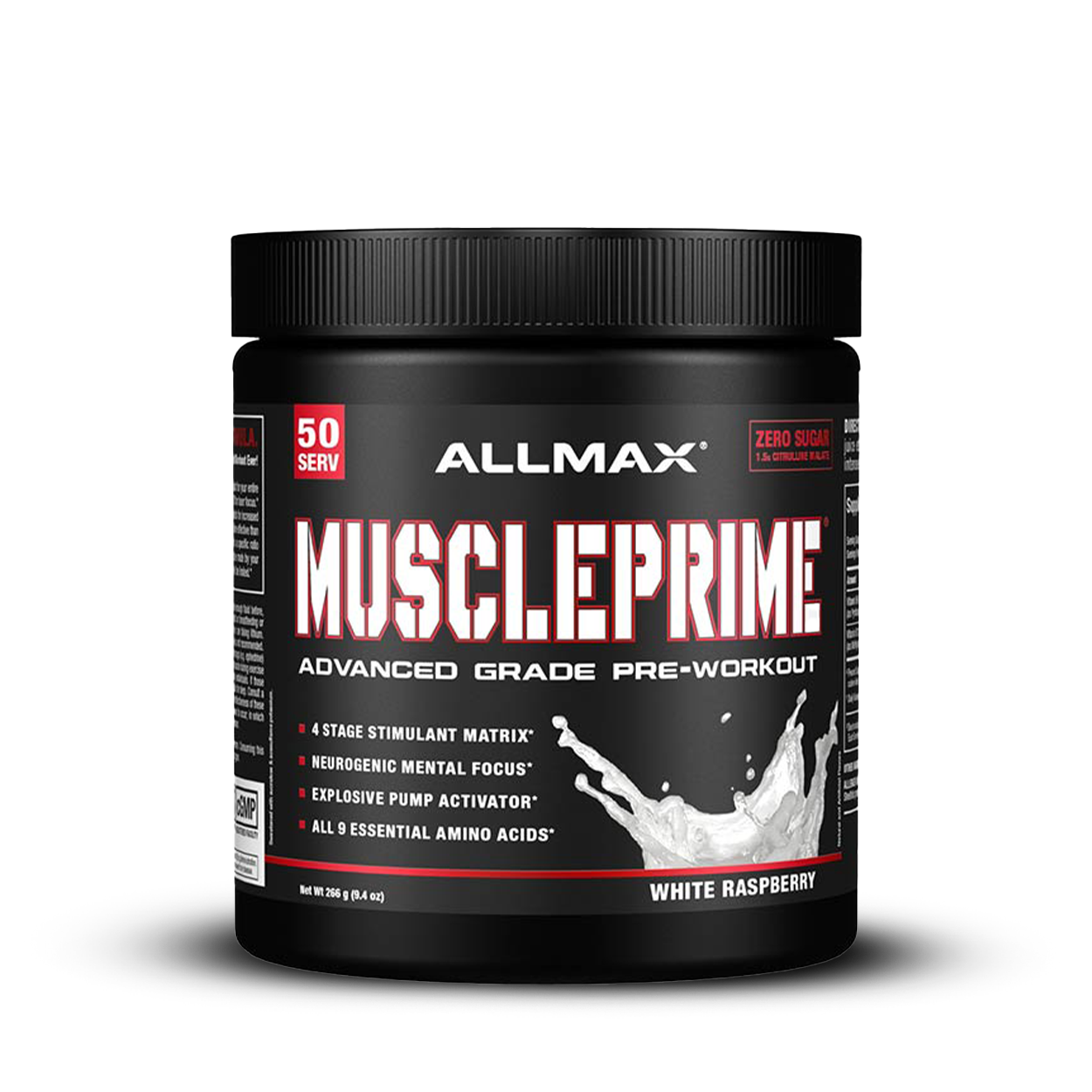 ALLMAX Nutrition Muscleprime Advanced Pre-Workout main black bottle