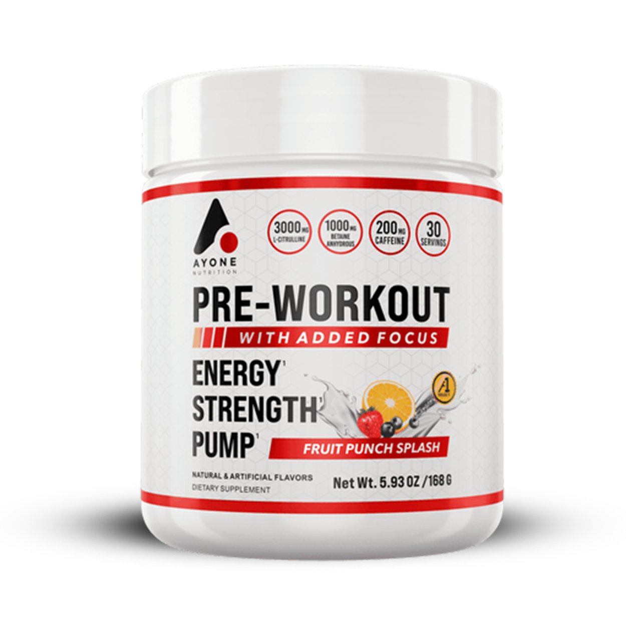 Ayone Nutrition Pre-Workout - Fruit Punch Splash