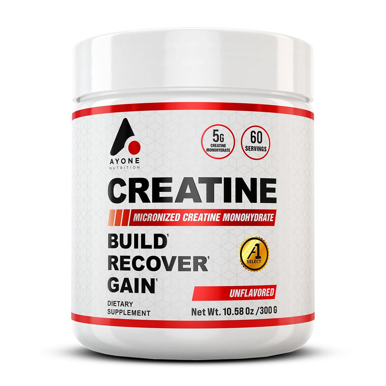 Ayone Nutrition Creatine front of the bottle