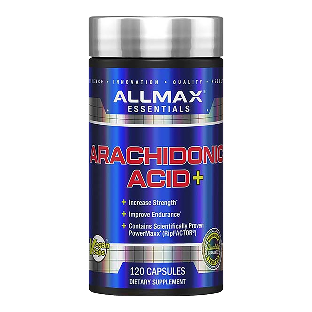 Allmax Nutrition Arachidonic Acid + front of the bottle