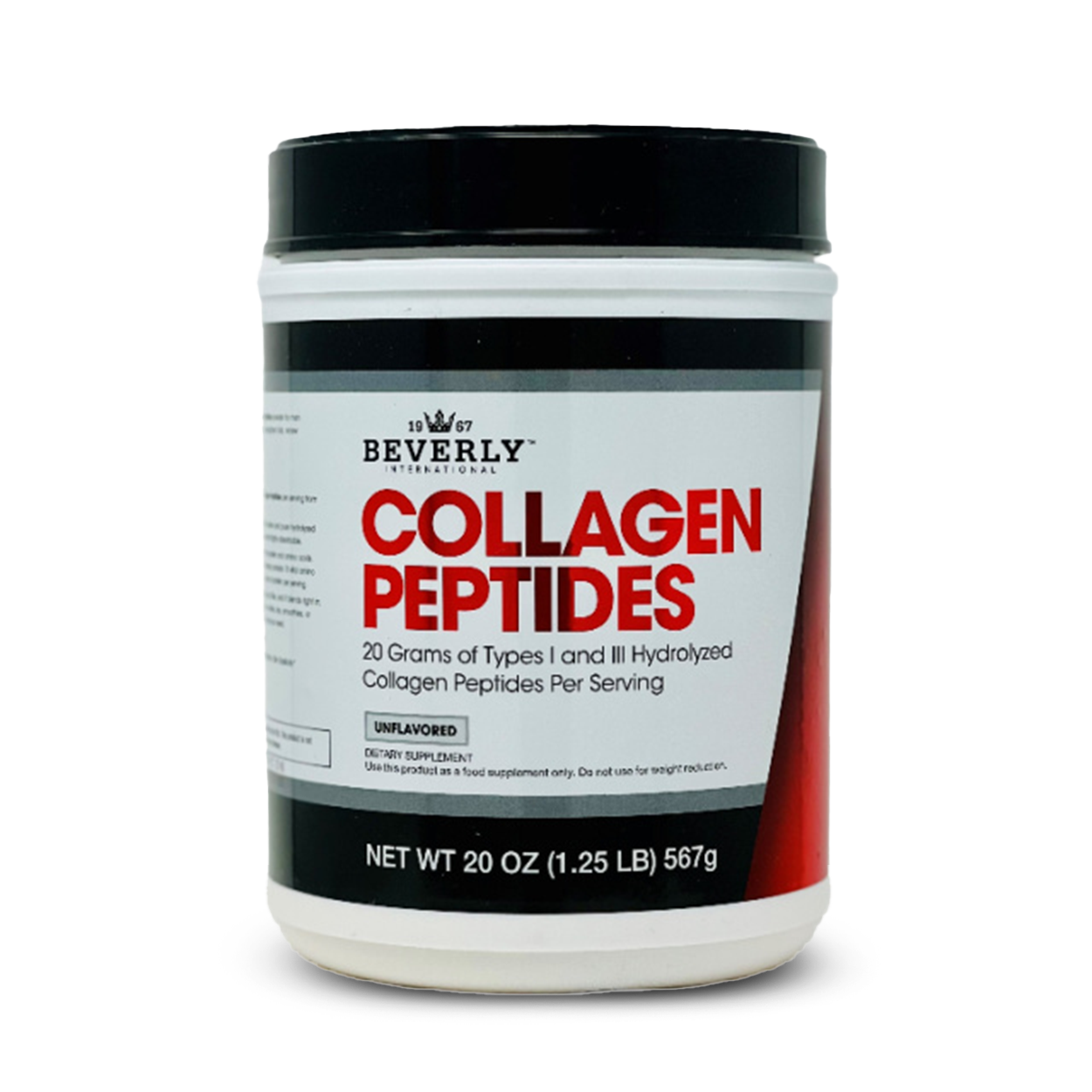 Beverly International Collagen Peptides front of bottle