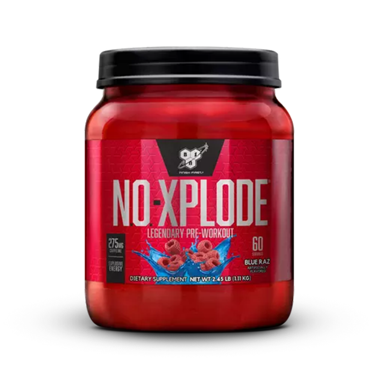 BSN N.O. XPLODE Pre-Workout Igniter Blue Razz 60