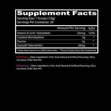 Insane Labz Creatine Craig_Supplement Facts