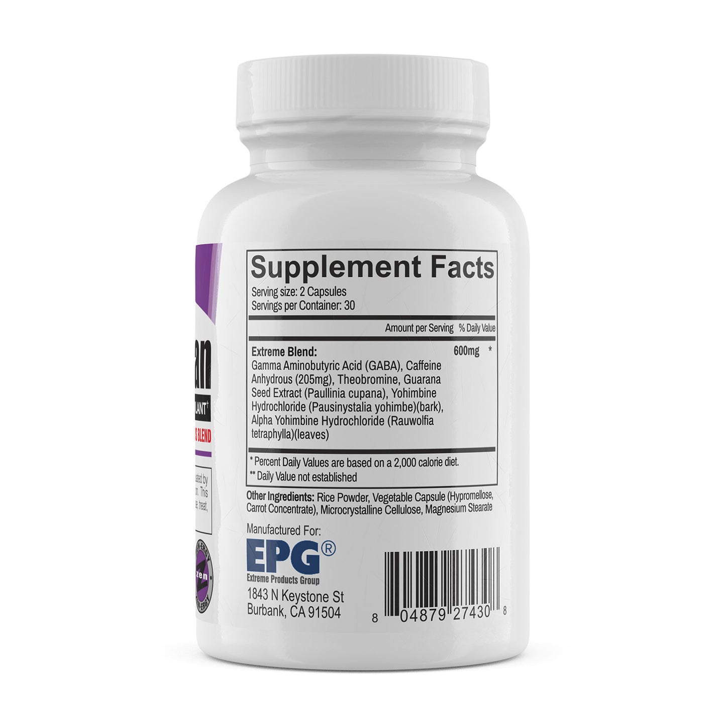 Elite Lean Supplement Facts