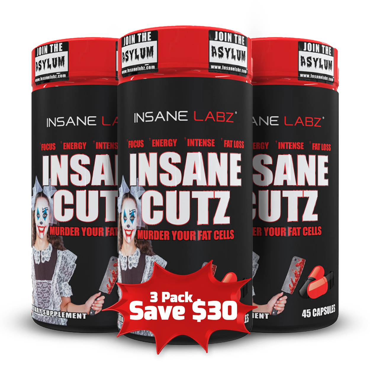 Insane Labz Insane Cutz 3 Bottles