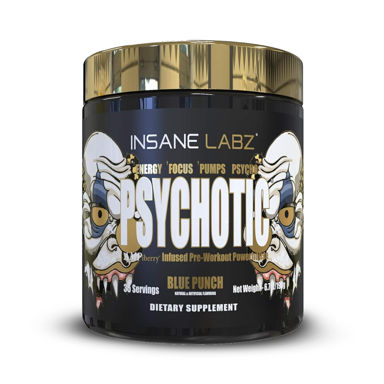 Insane Labz Psychotic Gold Blue Punch