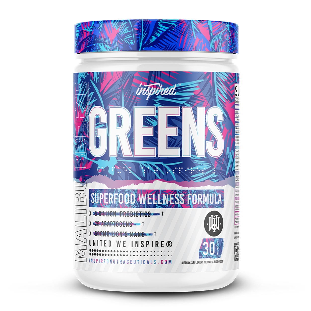 Inspired Nutraceuticals Greens Malibu Breeze