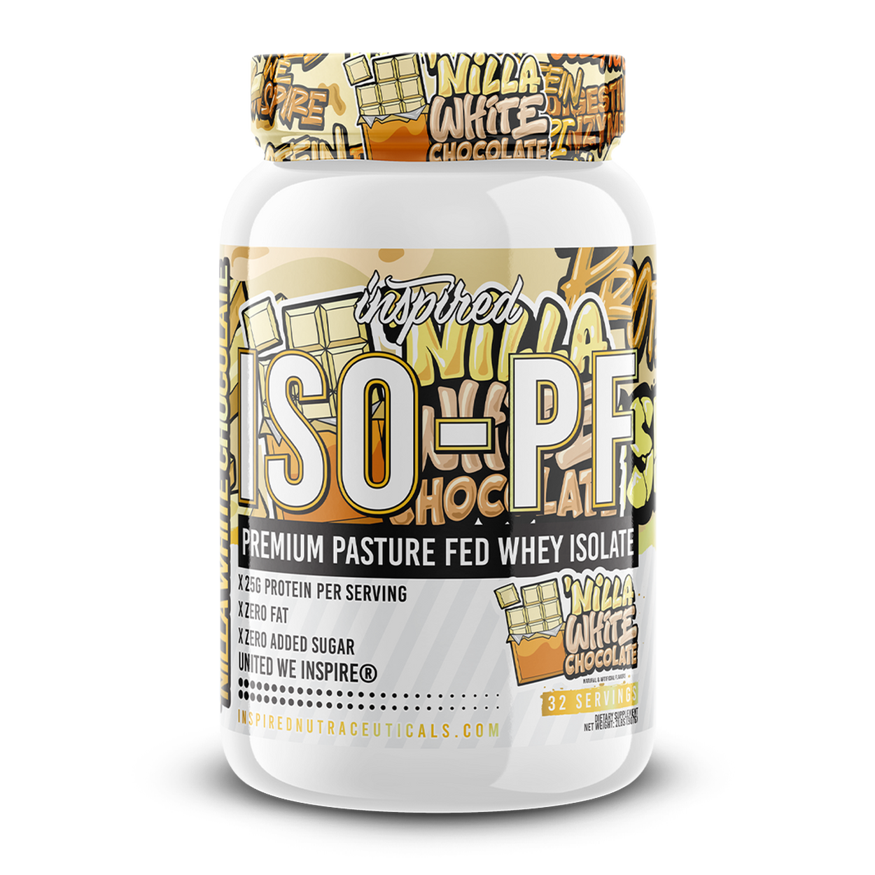 Inspired Nutraceuticals ISO-PF Whey Isolate Nilla White Chocolate