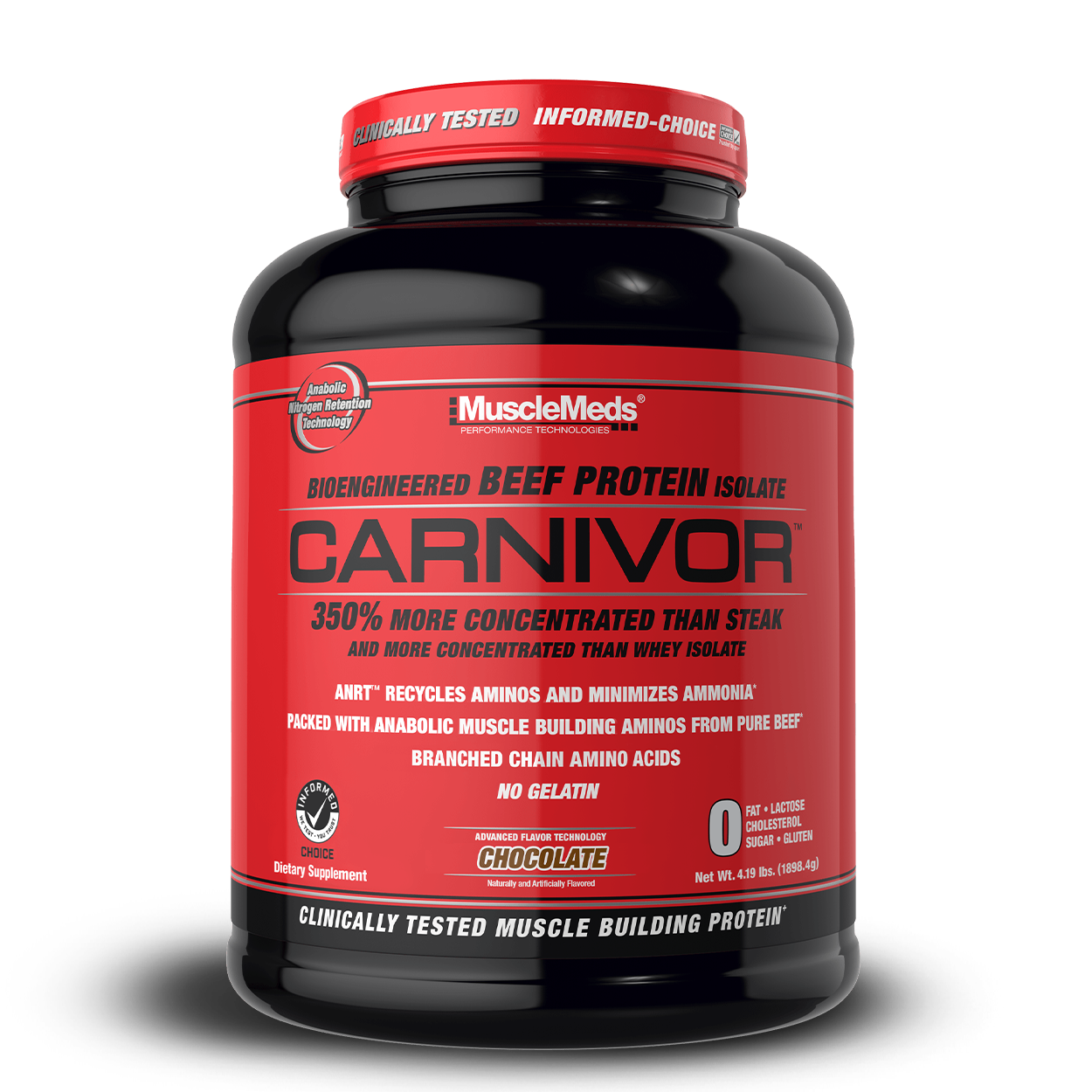 MuscleMeds Carnivor Beef Protein  Chocolate 4 LBS