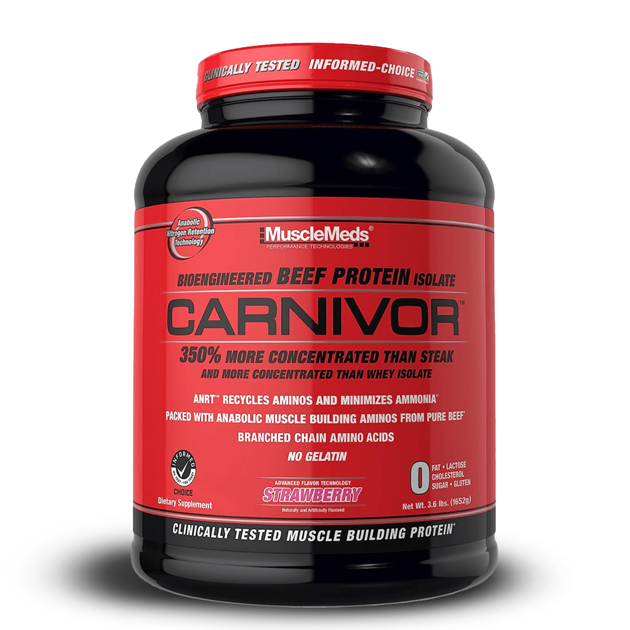 MuscleMeds Carnivor Beef Protein Strawberry 4 LBS