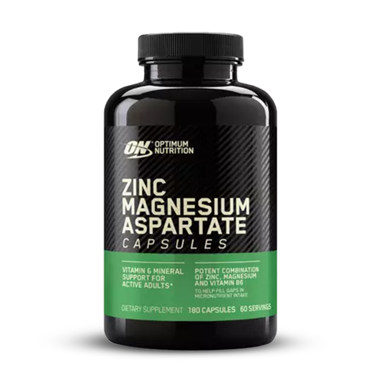 Optimum Nutrition Zinc Magnesium Aspartate Front 180 Capsules A1 Supplements Store