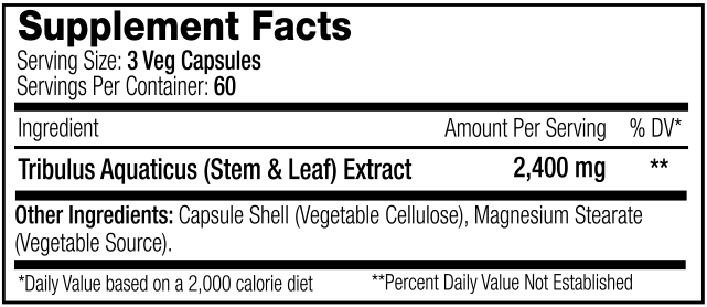 SNS Prime XT - Supplement Facts