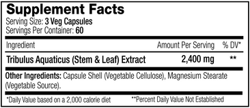 SNS Prime XT - Supplement Facts