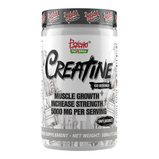 Psycho Pharma Creatine Main Gray Bottle