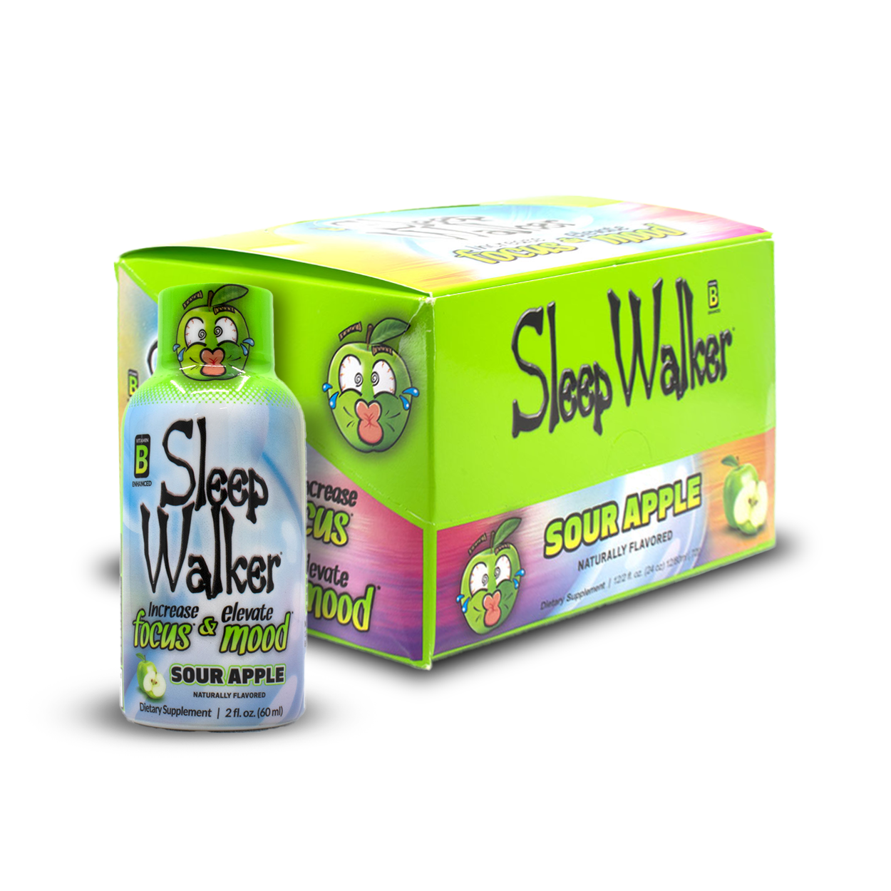 Red Dawn Energy Sleep Walker 12Shots - Box Sour Apple