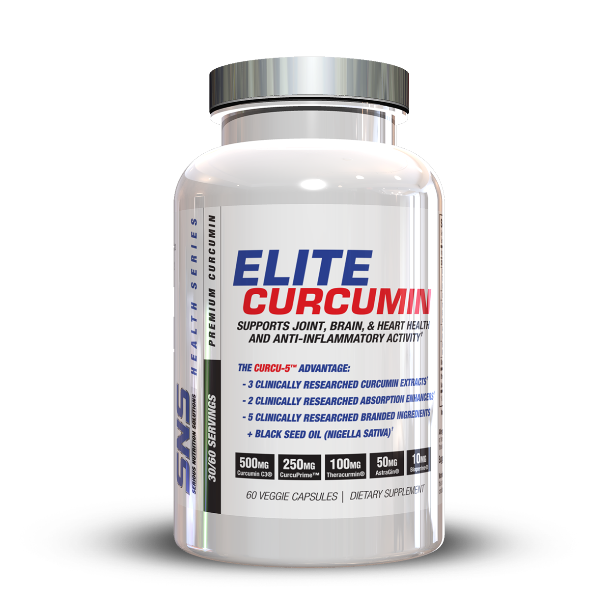 SNS Elite Curcumin Bottle