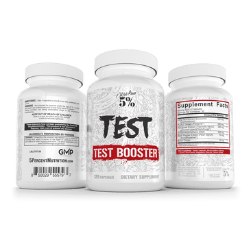 5% Nutrition Test Booster Multiple Angles