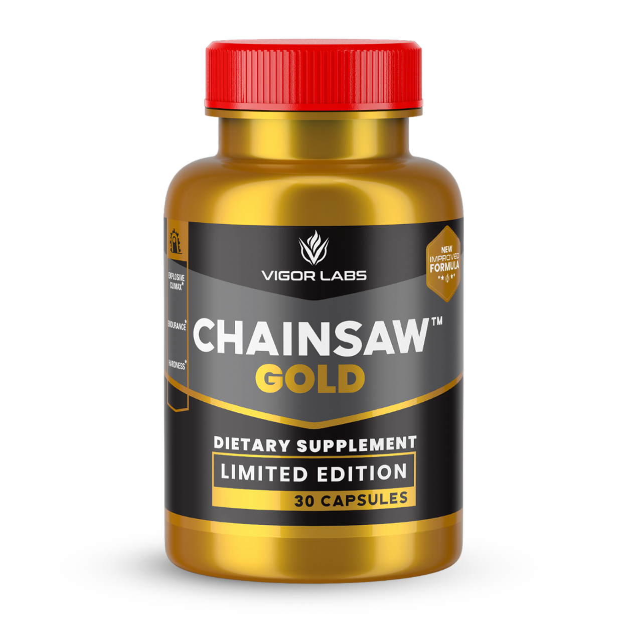 Vigor Labs Chainsaw Gold Limited Edition Bottle