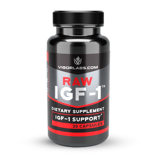 Vigor Labs Raw IGF-1 Front Bottle